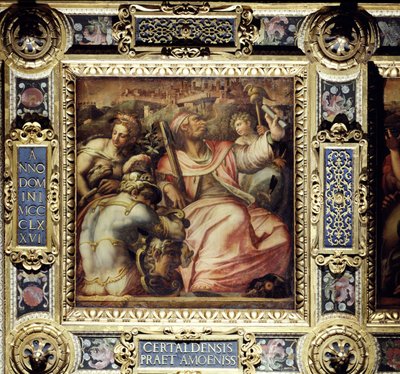 Allegory of the Town of Certaldo from the Ceiling of the Salone dei Cinquecento, 1565 by Giorgio Vasari